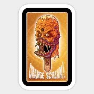 Orange Scream, Ice Cream Sticker